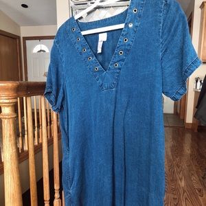 Jean dress with pockets